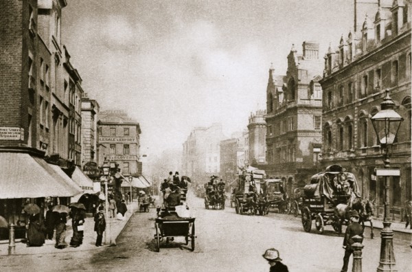 A crossing in Oxford Street, London, early 20th century. Artist: Unknown