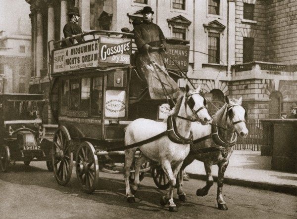 London omnibus, early 20th century. Artist: Unknown