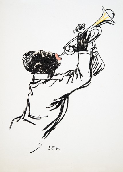 Saxophonist, from 'White Bottoms' pub. 1927.