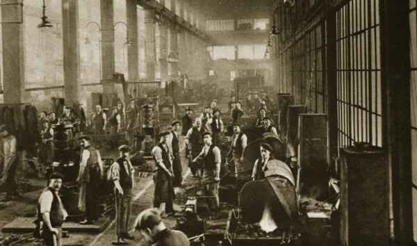 A blacksmith's shop at Beckton Gas Works, London, 20th century. Artist: Unknown