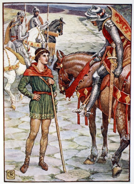 'Young Percival Questions Sir Owen', 1911. Artist: Unknown