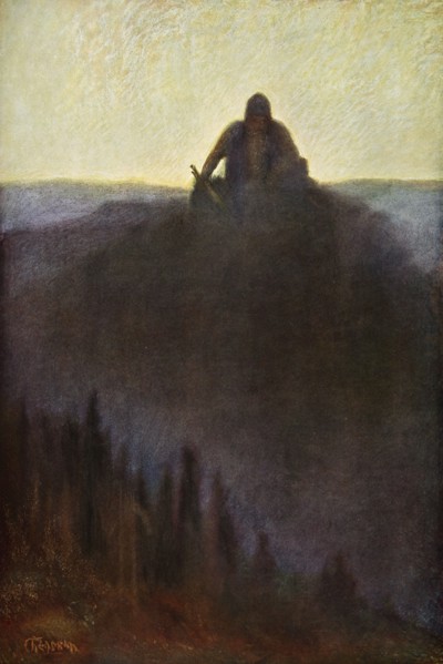 'Wotan Waits in Valhalla for the End with his Broken Spear', 1906. Artist: Unknown