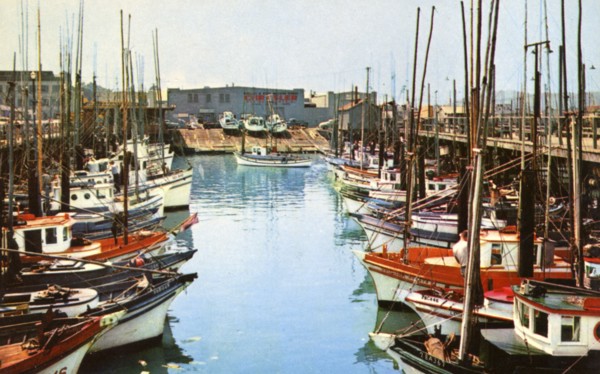 Fishing boats at Fisherman's Wharf, San Francisco, California, USA, 1957. Artist: Unknown