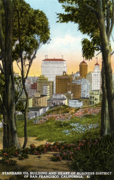 Standard Oil Building and heart of the business district, San Francisco, California, USA, 1926. Artist: Unknown