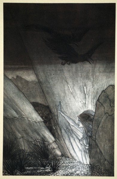 'Erda bids thee beware', 1910.  Artist: Arthur Rackham