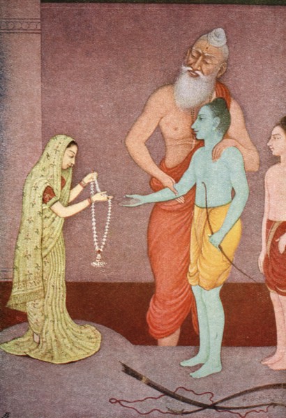 Rama's Marriage, 1913.  Artist: K Venkatappa