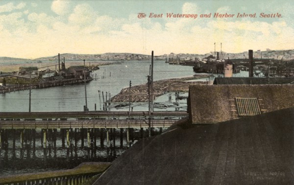 East Waterway and Harbor Island, Seattle, Washington, USA, 1911. Artist: Unknown