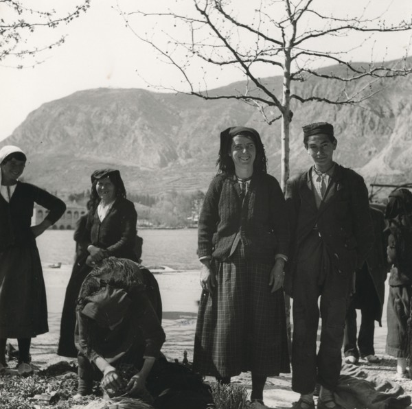 Montenegrins at the market, På Marknad i Kotor, Montenegro, Yugoslavia, 1939. Artist: Unknown