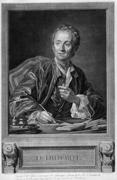 Denis Diderot, 18th century French man of letters and encyclopaedist. Artist: Unknown
