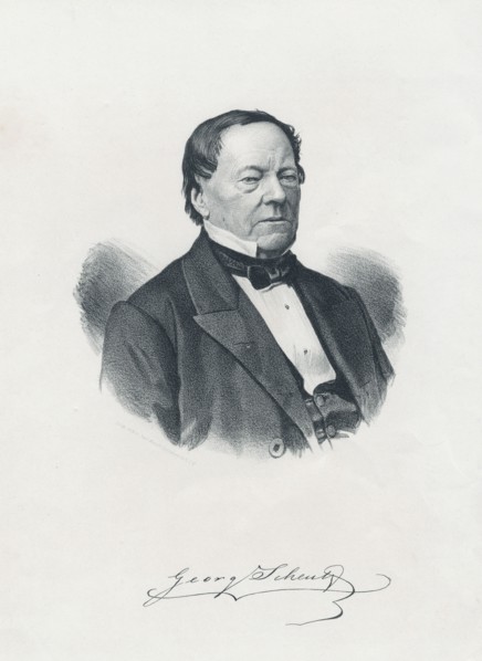 Per Georg Scheutz, 19th-century Swedish lawyer, translator, and inventor. Artist: Unknown