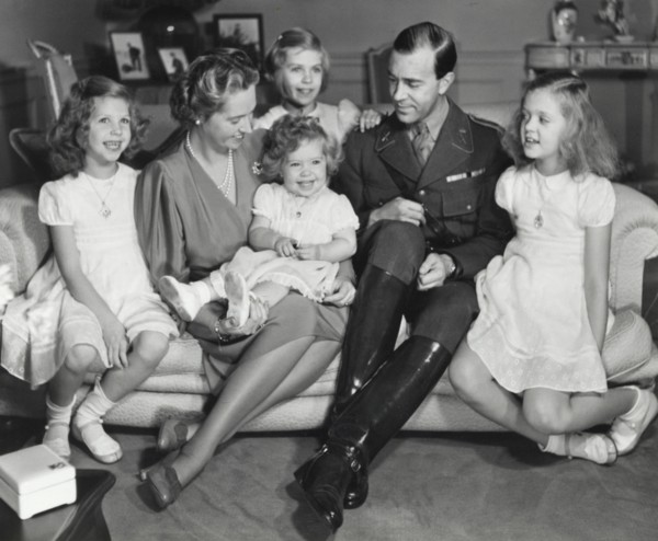 Royal family portrait at Haga Castle, Stockholm, Sweden, c1945.  Artist: Karl Sandels