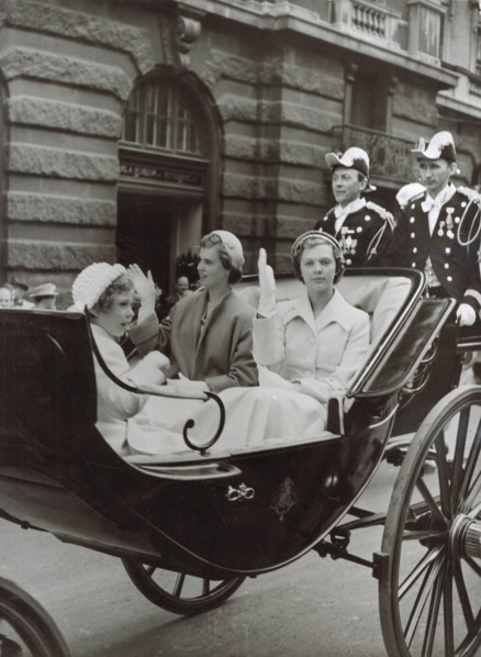 Princesses Desiree, Margareta and Birgitta of Swden, Stockholm, 1951. Artist: Unknown