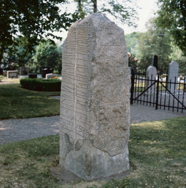 Runic stone at Sparlösa, Västergötland, Sweden. Artist: Unknown