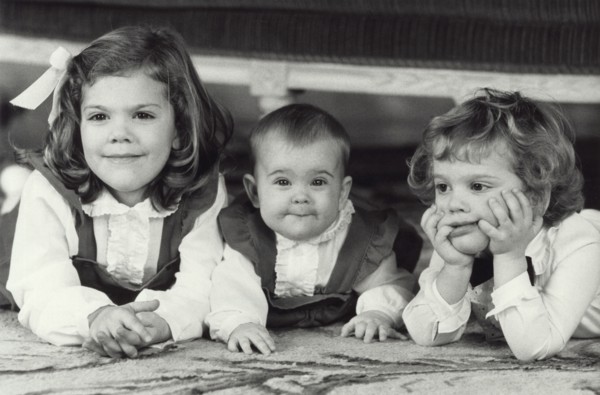 The three children of King Carl XVI Gustaf and Queen Silvia of Sweden, c1982-c1983. Artist: Unknown