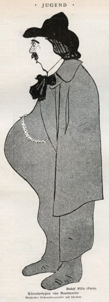 'Künstlertypen von Montmartre' ('Artistic Types of Montmartre'), 1898. Artist: Rudolf Wilke