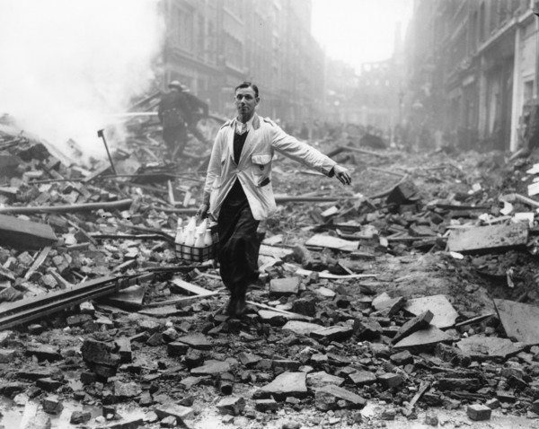'The milk will get through', London, 1940. Artist: Unknown