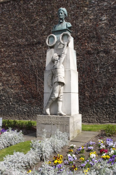 Edith Cavell Memorial, Norwich Cathedral, Norfolk, 2010.