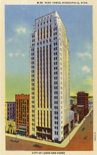 Rand Tower, Minneapolis, Minnesota, USA, 1935. Artist: Unknown