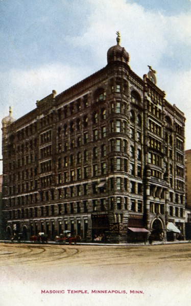 Masonic Temple, Minneapolis, Minnesota, USA, 1910. Artist: Unknown