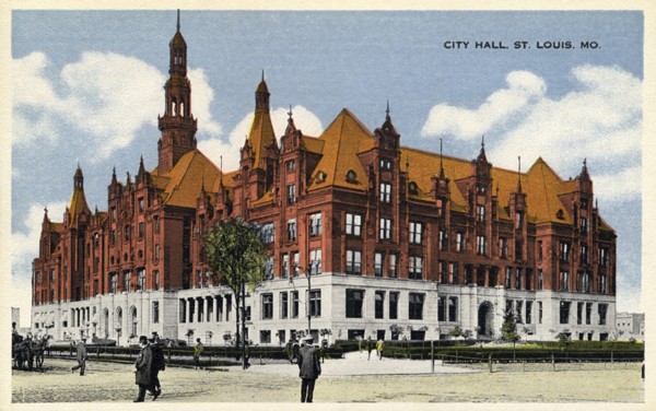 City Hall, St Louis, Missouri, USA, 1915. Artist: Unknown