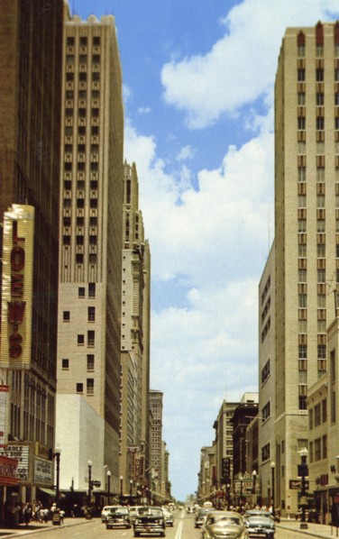 Main Street, Houston, Texas, USA, 1955. Artist: Unknown