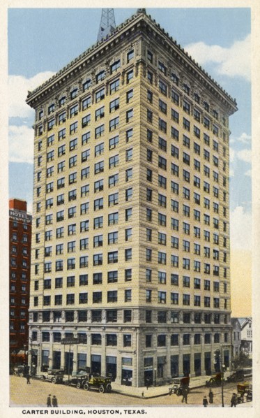 Carter Building, Houston, Texas, USA, 1914. Artist: Unknown