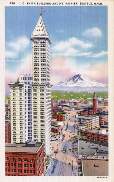 Smith Tower, Seattle, Washington, USA, 1934. Artist: Unknown