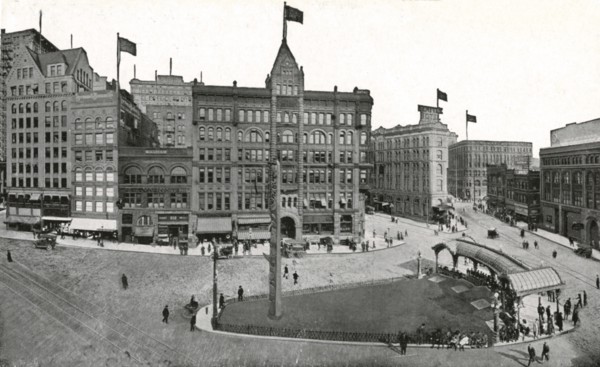 Pioneer Square, Seattle, Washington, USA, 1911. Artist: Unknown