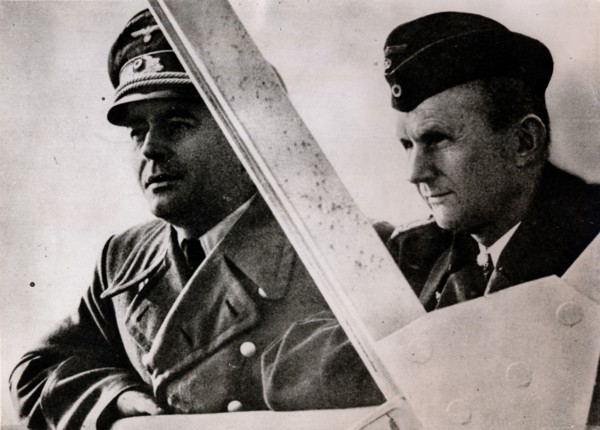Admiral Karl Dönitz and Reich Minister Albert Speer, Nazi leaders, Berlin, 13 March 1944. Artist: Unknown