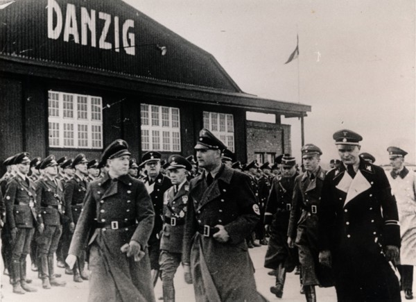 Nazi Deputy Führer Rudolf Hess visiting the free city of Danzig, 1930s. Artist: Unknown