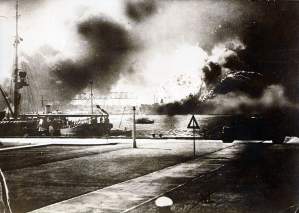 Attack on Pearl Harbor, December 7th, 1941. Artist: Unknown
