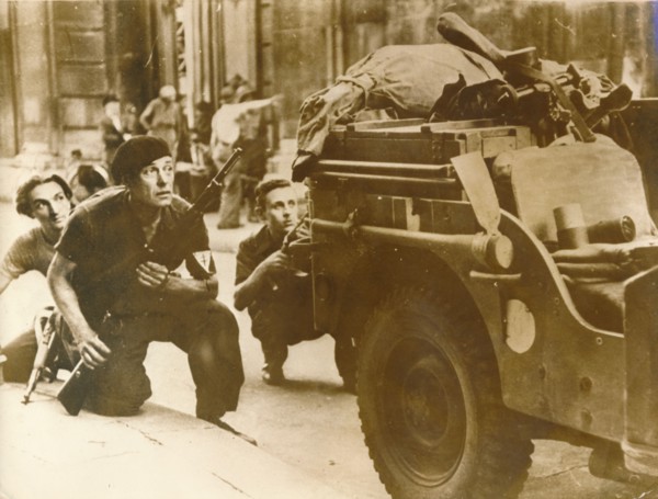 Uprising by the French Resistance, Liberation of Paris, 25th August 1944. Artist: Unknown