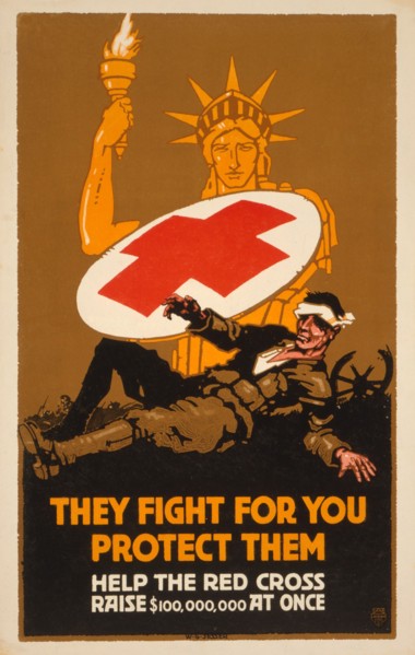 Fundraising Poster for the Red Cross, 1917.