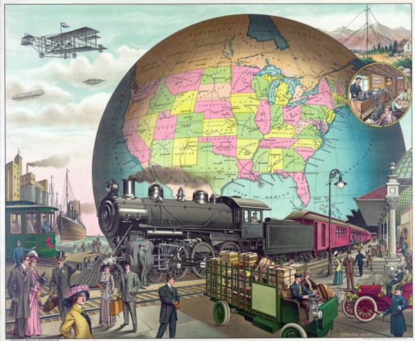 Twentieth Century Transportation, c.1910.
