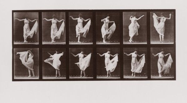 Woman dancing, Plate 107 from Animal Locomotion, 1887 (photograph)