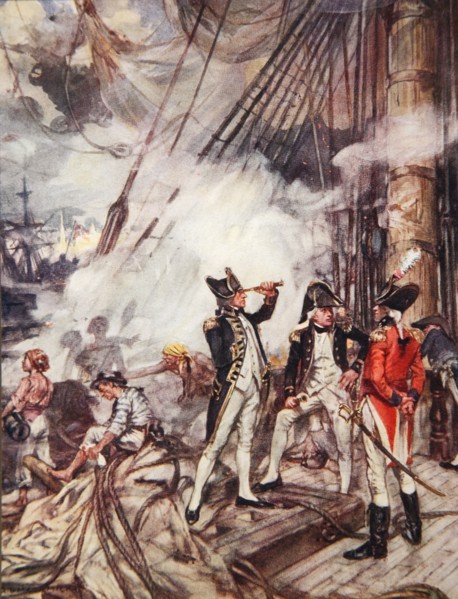 Admiral's All, illustration from 'Drake's Drum and Other Songs of the Sea' 1905.