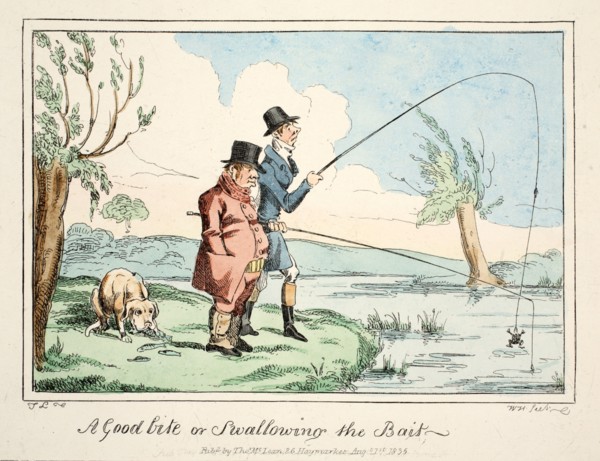 A Good Bite or Swallowing the Bait, 1835.