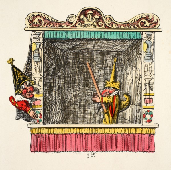 Punch and Scaramouch, 1827.