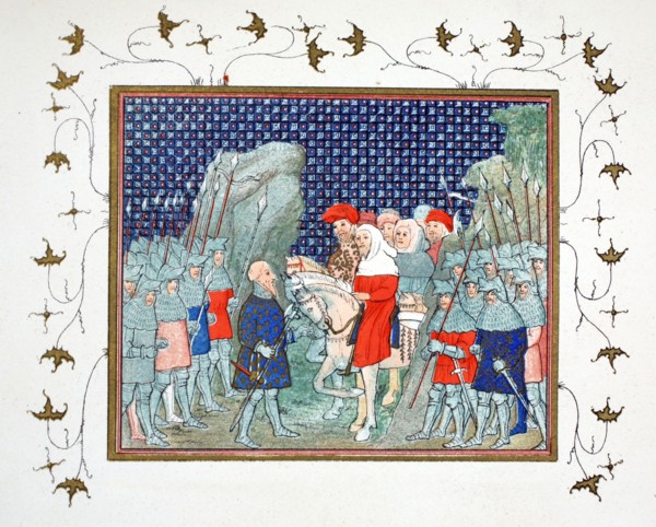 Richard II betrayed at Penmaur Rhos and taken prisoner by the Duke of Northumberland, facsimile copy