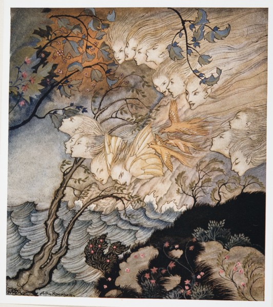 ?. And sometime voices, illustration from William Shakespeare's 'The Tempest', 1926.