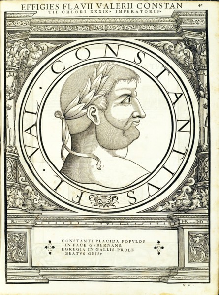 Constantius Chlorus (250 306 AD), 1559.