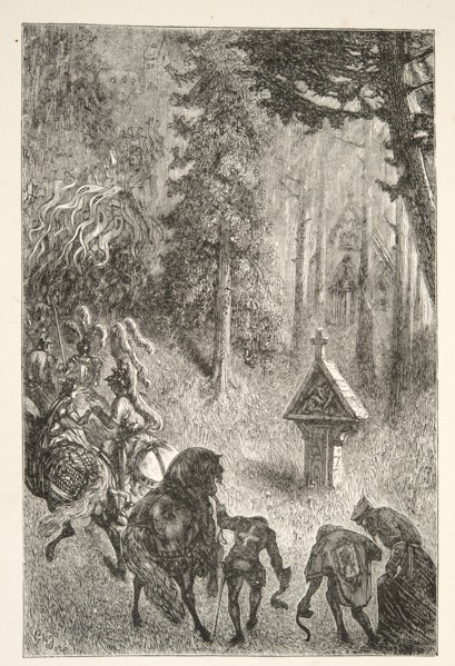Escorting Guenever from Cameliard, from Stories of the Days of King Arthur by Charles Henry Hanson,