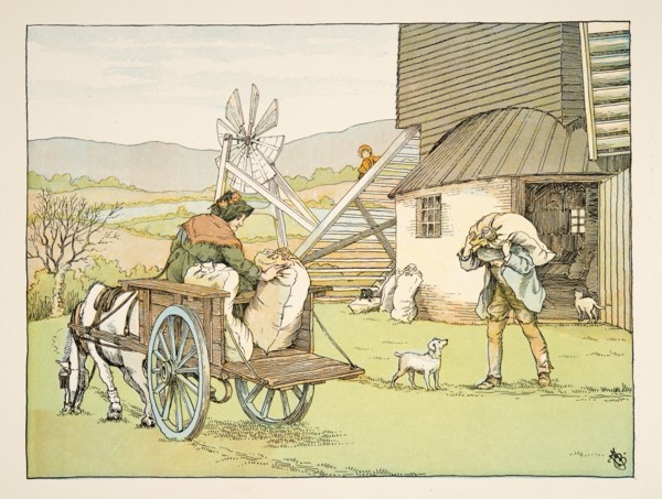 The Miller,  from Four and Twenty Toilers, pub. 1900 (colour lithograph)