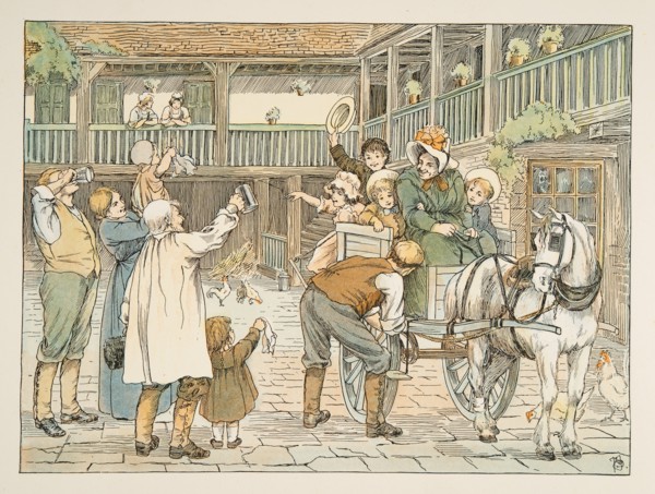The Ostler,  from Four and Twenty Toilers, pub. 1900 (colour lithograph)