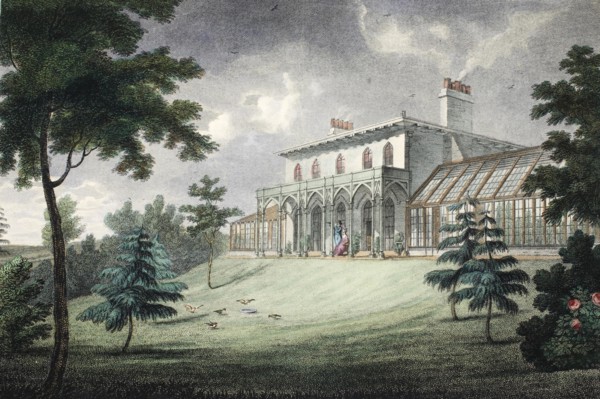 Mount Ararat, Wimbledon, pub. c. 1828 (hand coloured engraving)