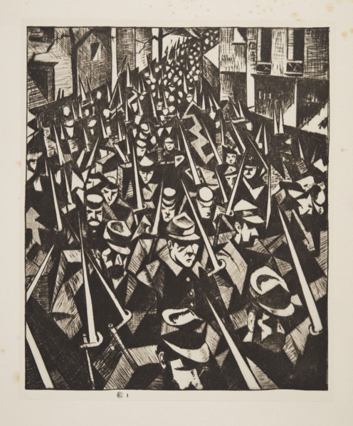 A Dawn, 1914, pub. 1915. Creator: Christopher Richard Wynne Nevinson (1889 ? 1946) .
