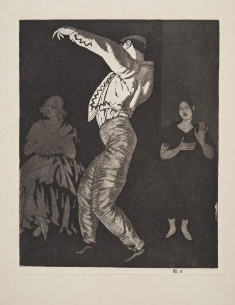 Spanish Dancer No. II, pub. 1923. Creator: Laura Knight (1877 - 1970).