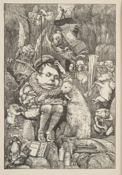 The Beaver brought paper, portfolio and pens', pub. 1876. Creator: Henry Holiday (1839 - 1927).