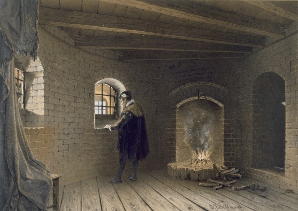 Prison of Duke John, son of Gustav I, at Gripsholm, following Erik's deposition, pub. c1853-64. Creator: Karl Johann Billmark (1804-70).