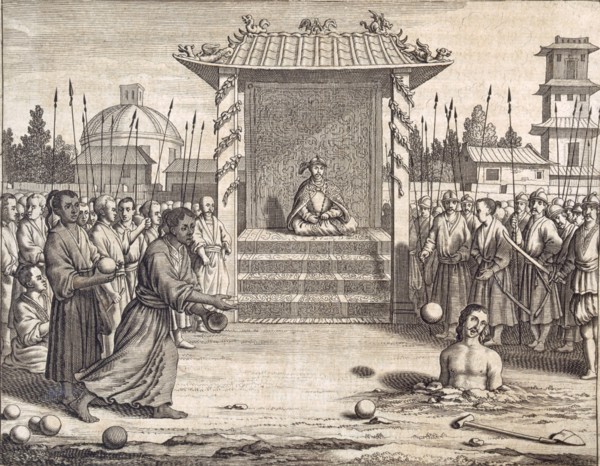 'A Usurper Stoned to Death?', pub. 1672.  Creator: Philip Baldaeus (1632-1672).